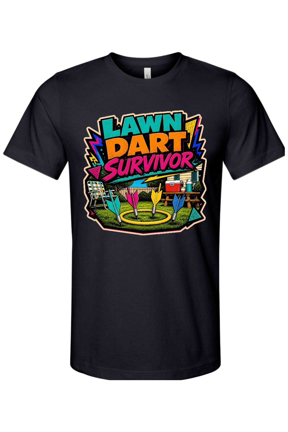 LAWN DART SURVIVOR Gen X Edition Tee