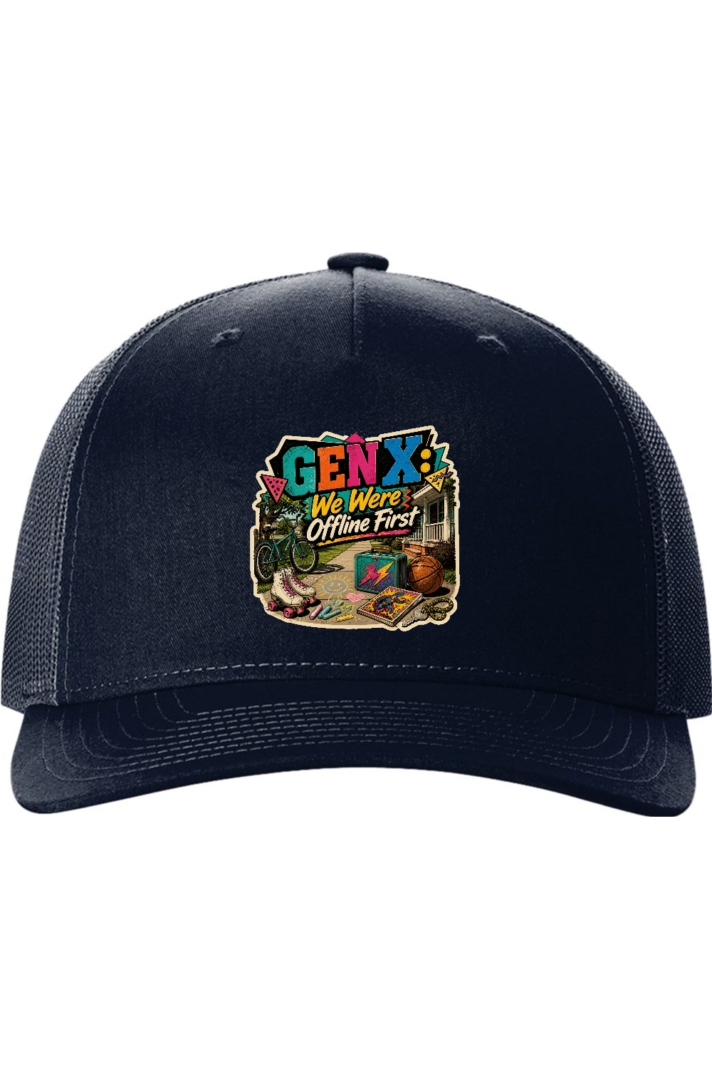 Richardson Trucker Cap: GEN X We Were Offline First