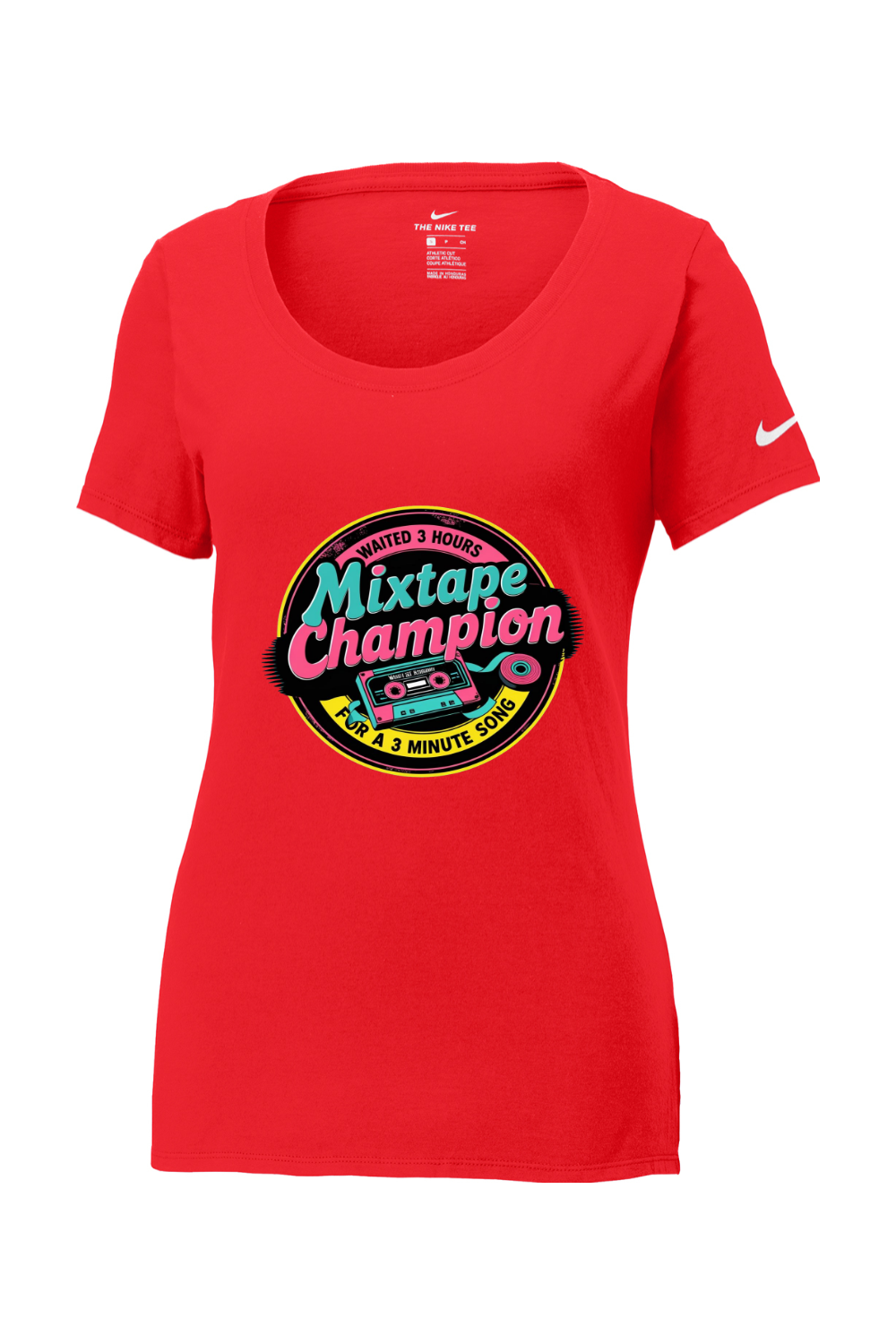 Nike Women's Cotton T-Shirt - MixTape Champion