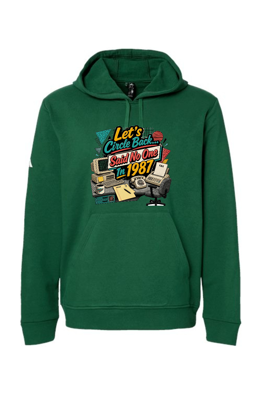 Adidas Fleece Hooded Sweatshirt: Let's Circle Back... Said No One In 1987