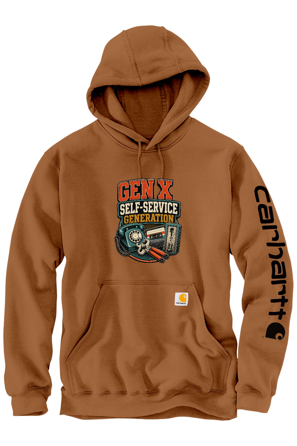 Carhartt Midweight Hooded Sweatshirt: GEN X Self Service Generation