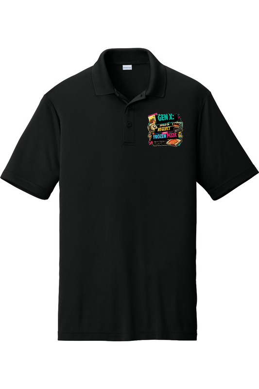 Competitor Polo: GEN X Raised on neglect and frozen pizza