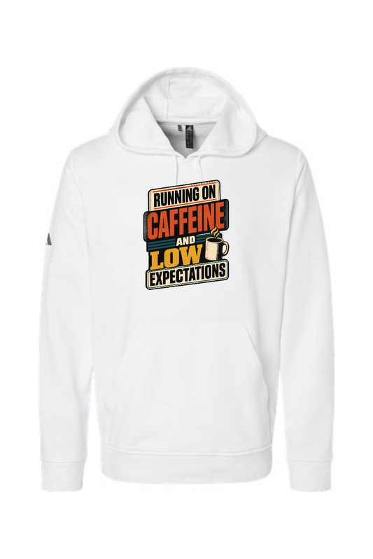 Adidas Fleece Hooded Sweatshirt: Running on caffeine and low expectations