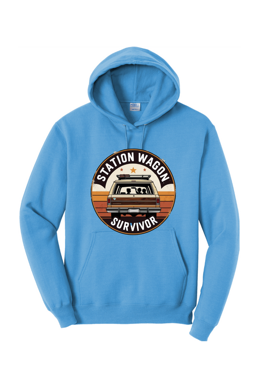 Fleece Pullover Hoodie - Station Wagon Survivor