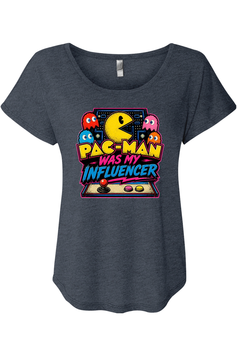 Pac-Man Was My Influencer Women's Triblend Dolman Tee