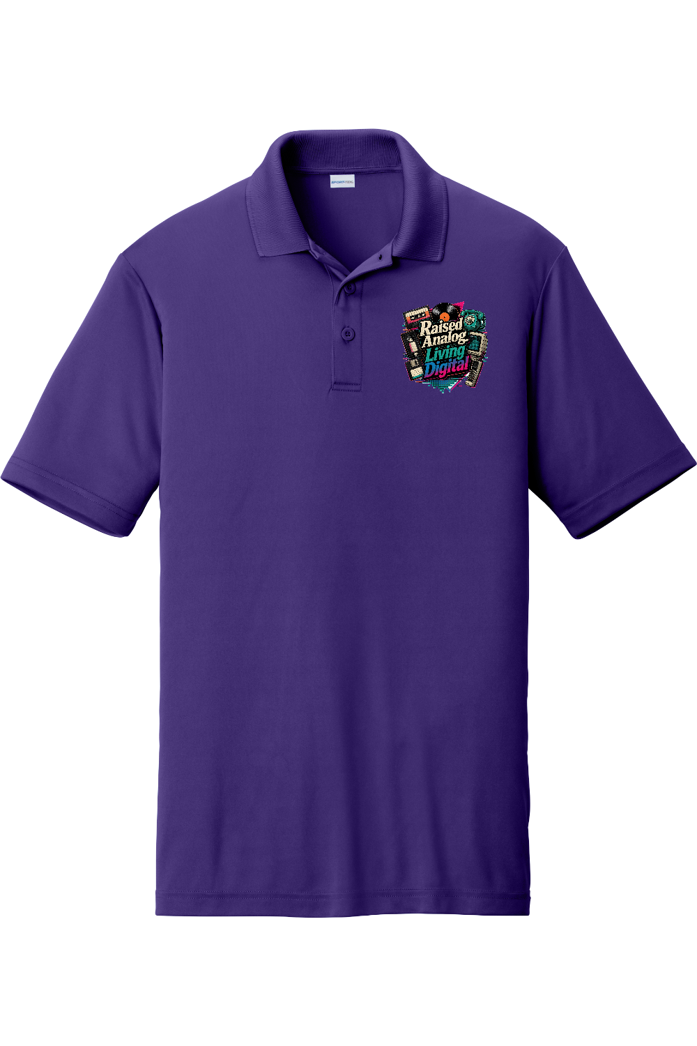 Competitor Polo: Raised Analog. Living Digital
