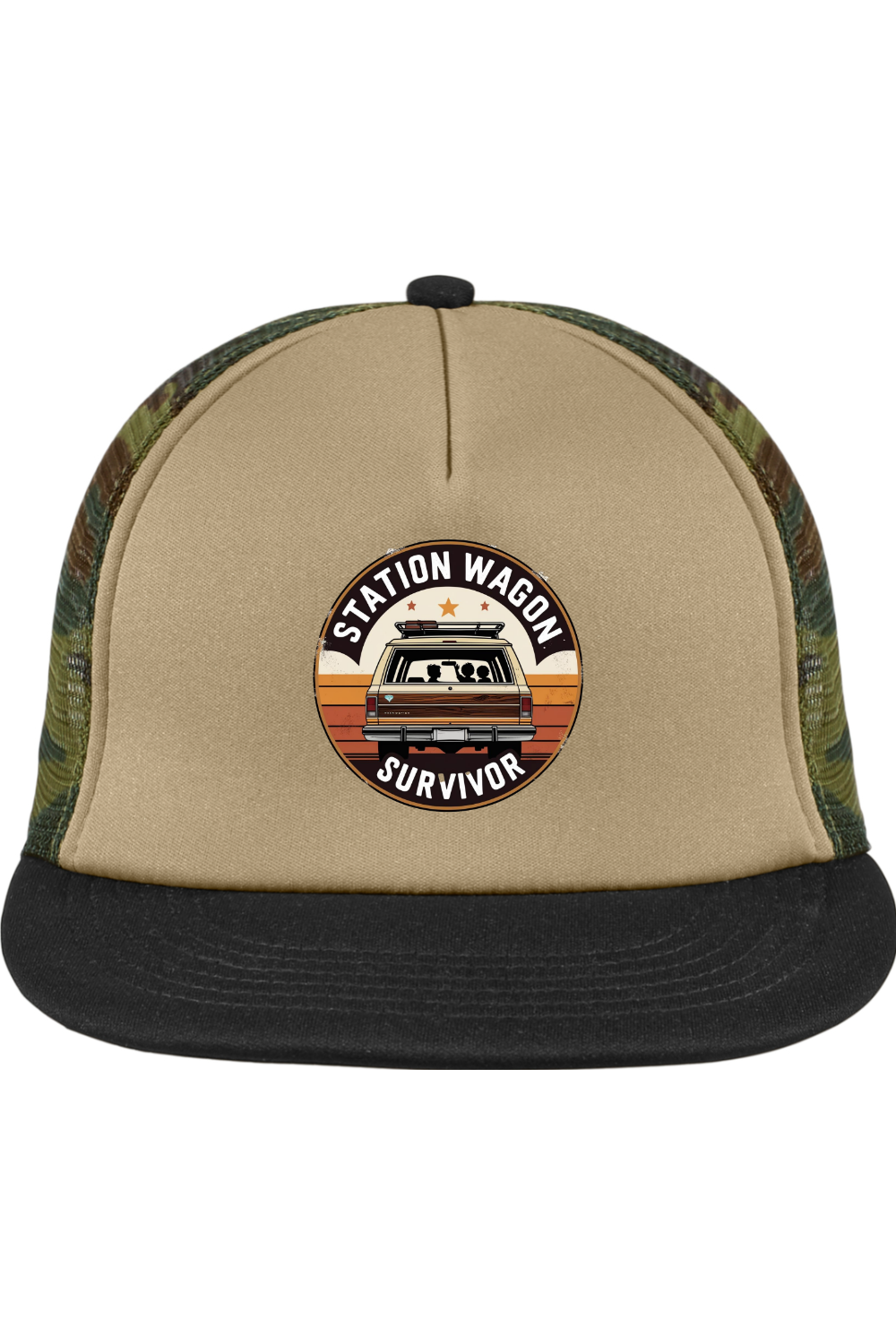 Trucker Style Snapback Cap with Station Wagon Survivor