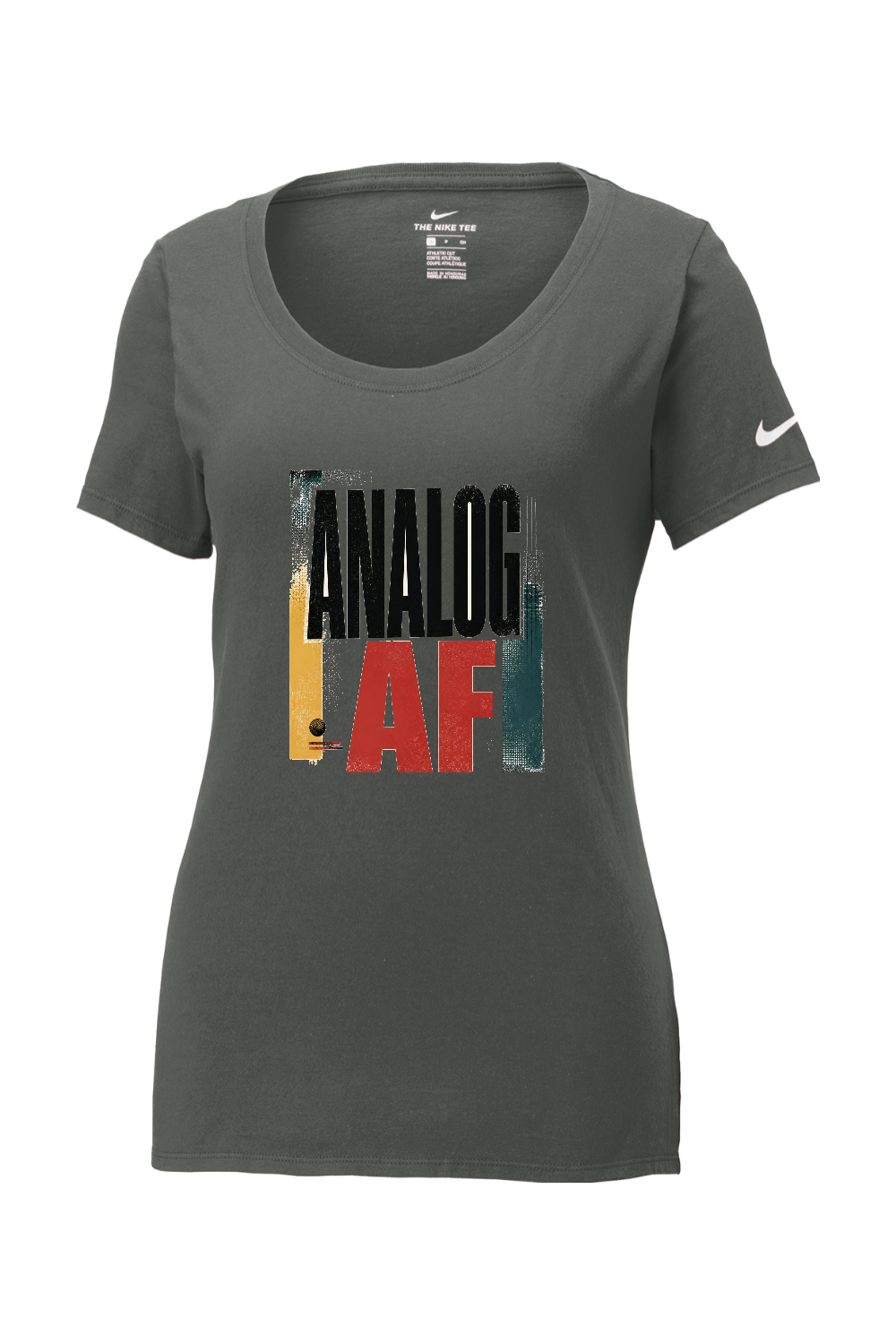 Nike Ladies Core Cotton Scoop Neck Tee: Analog AF