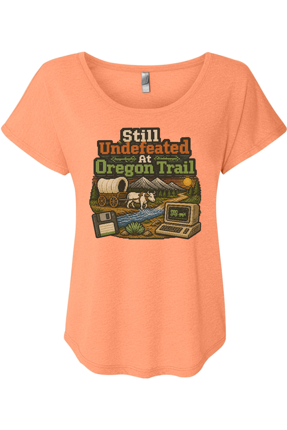 Still Undefeated At Oregon Trail Women's Triblend Dolman Tee
