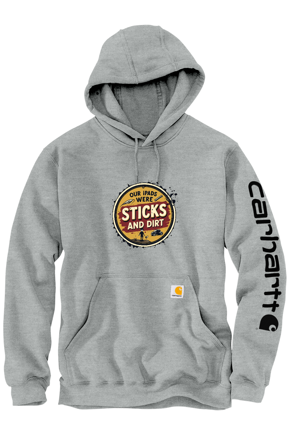 Carhartt Midweight Hooded Sweatshirt: Sticks and Dirt