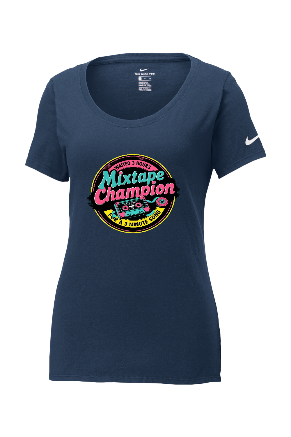 Nike Ladies Core Cotton Scoop Neck Tee: MixTape Champion