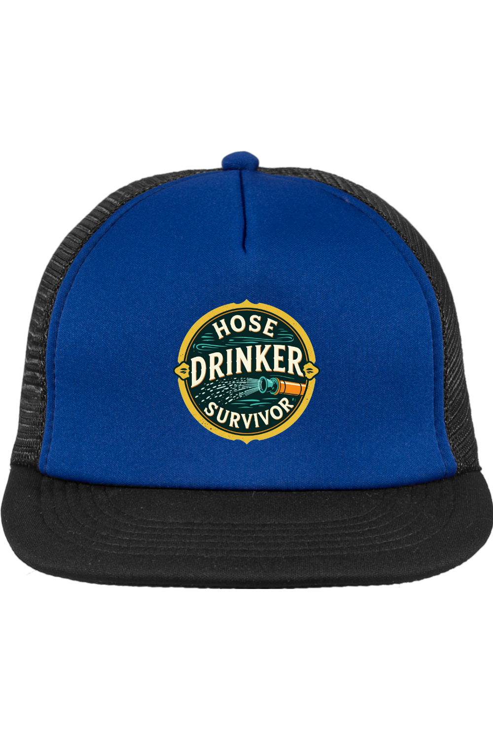 Trucker Style Snapback Cap with Hose Drinker Survivor