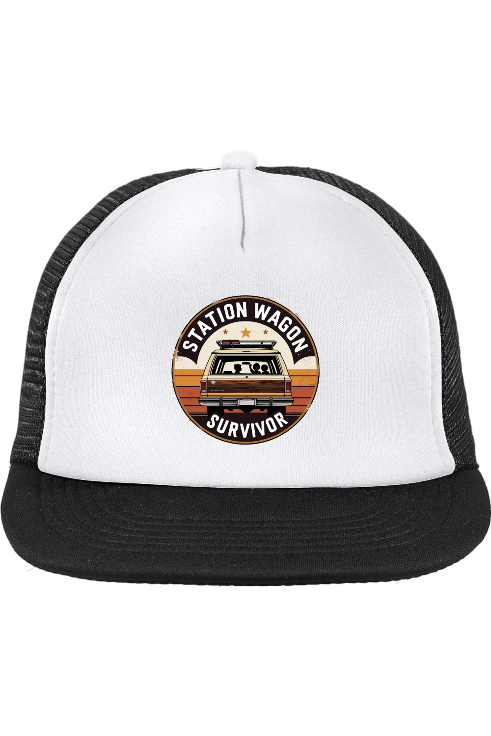 Trucker Style Snapback Cap with Station Wagon Survivor