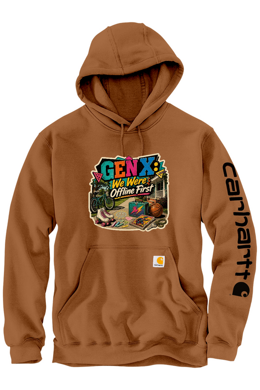 Carhartt Midweight Hooded Sweatshirt: GEN X We Were Offline First