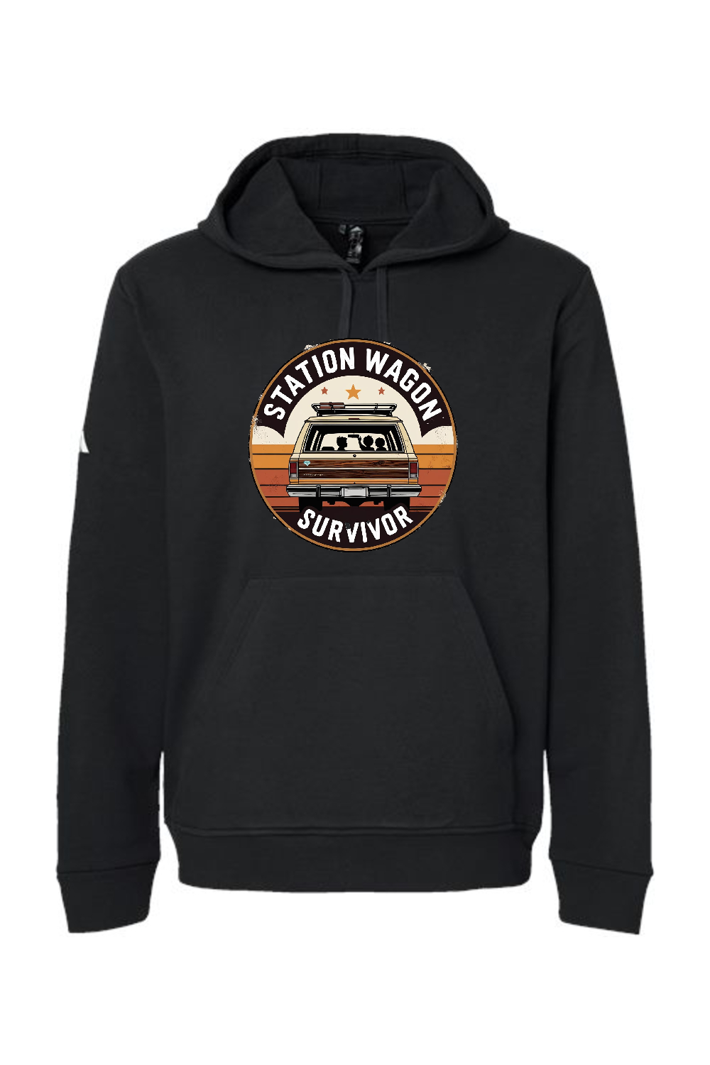 Adidas Fleece Hooded Sweatshirt: Station Wagon Survivor