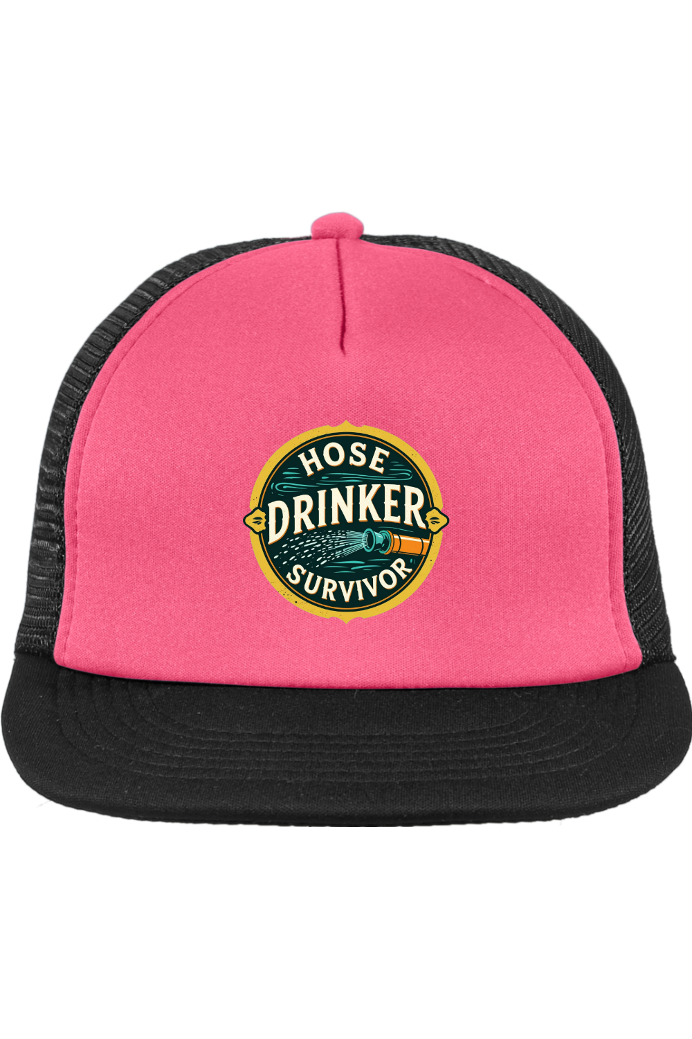Trucker Style Snapback Cap with Hose Drinker Survivor