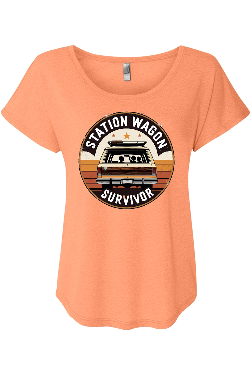 Station Wagon Survivor Women's Triblend Dolman Tee