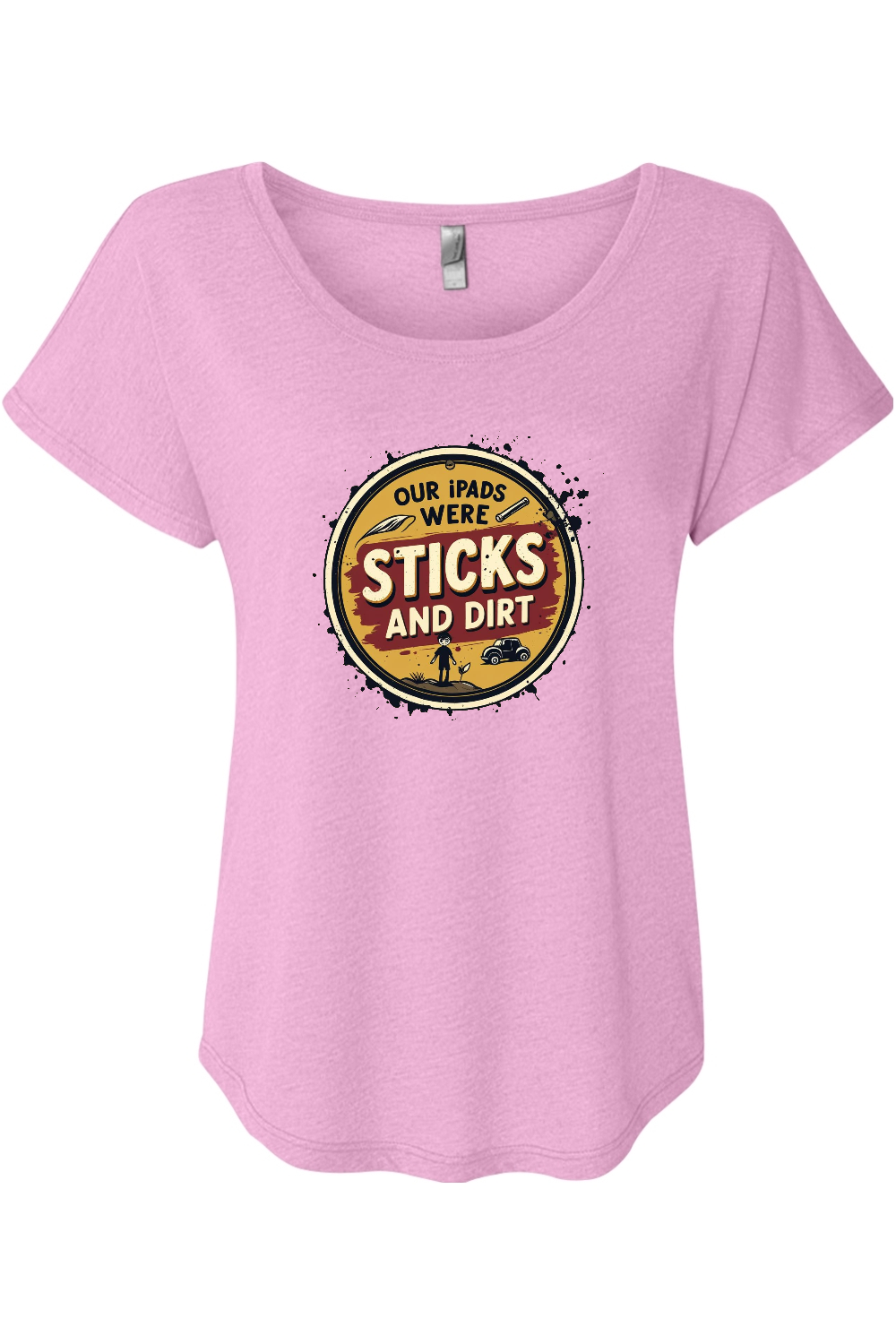 Sticks and Dirt Women's Triblend Dolman Tee