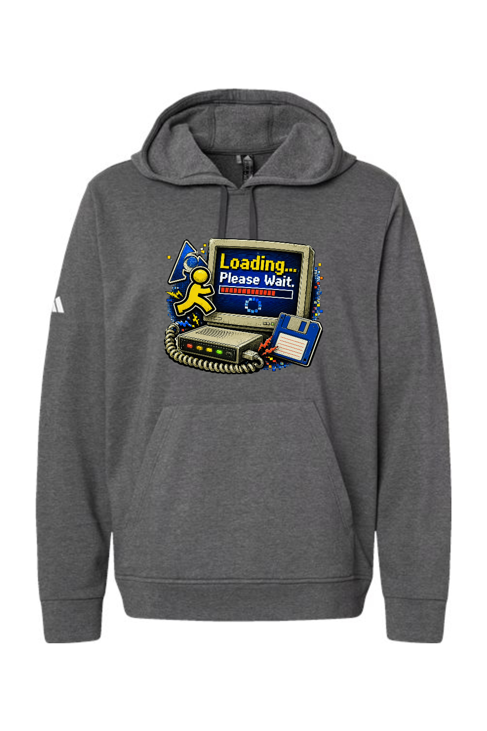 Adidas Fleece Hooded Sweatshirt: Loading... Please Wait.
