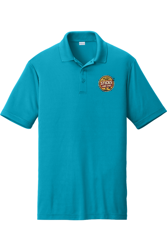 Competitor Polo: Sticks and Dirt