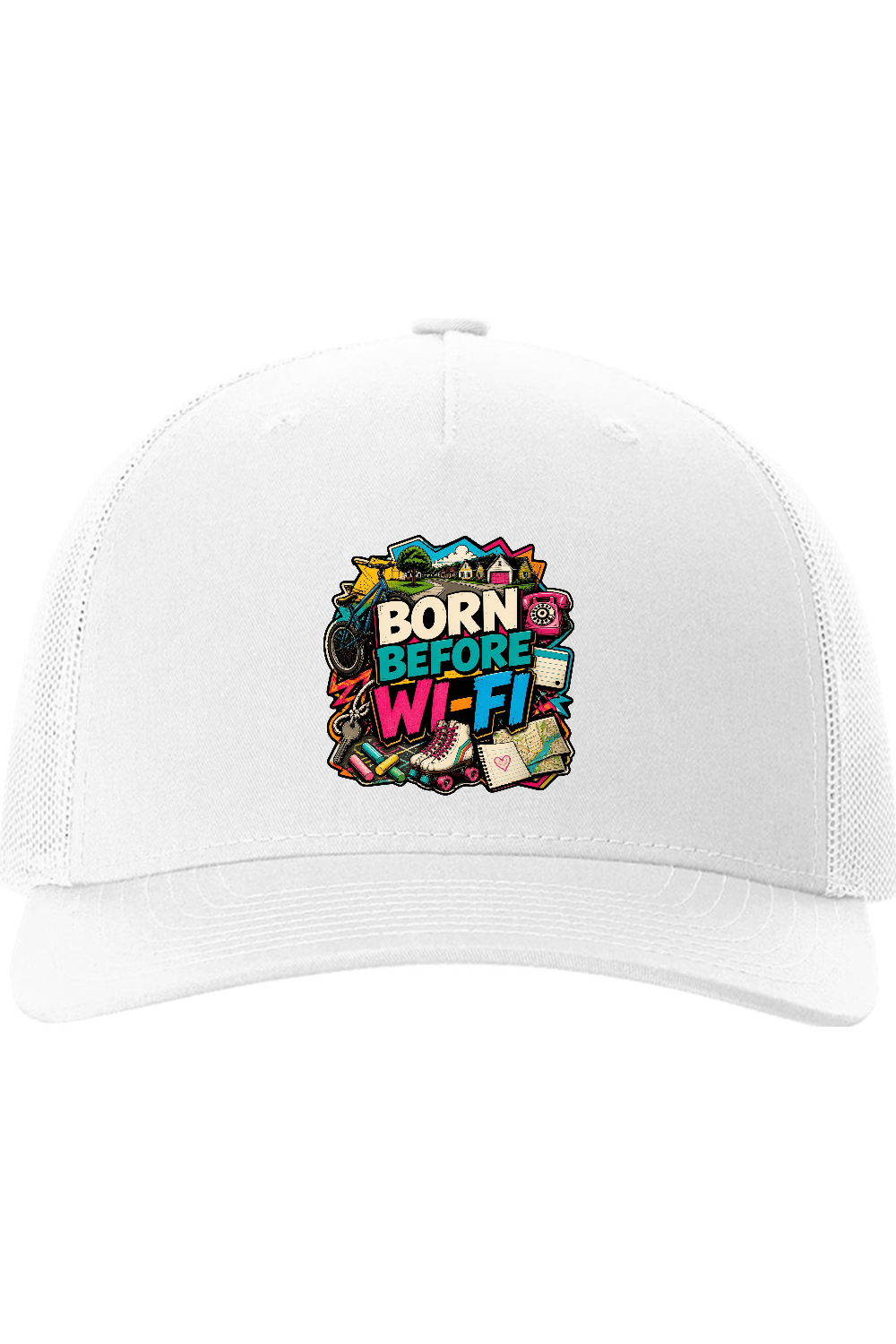 Richardson Trucker Cap: Born Before WI-FI