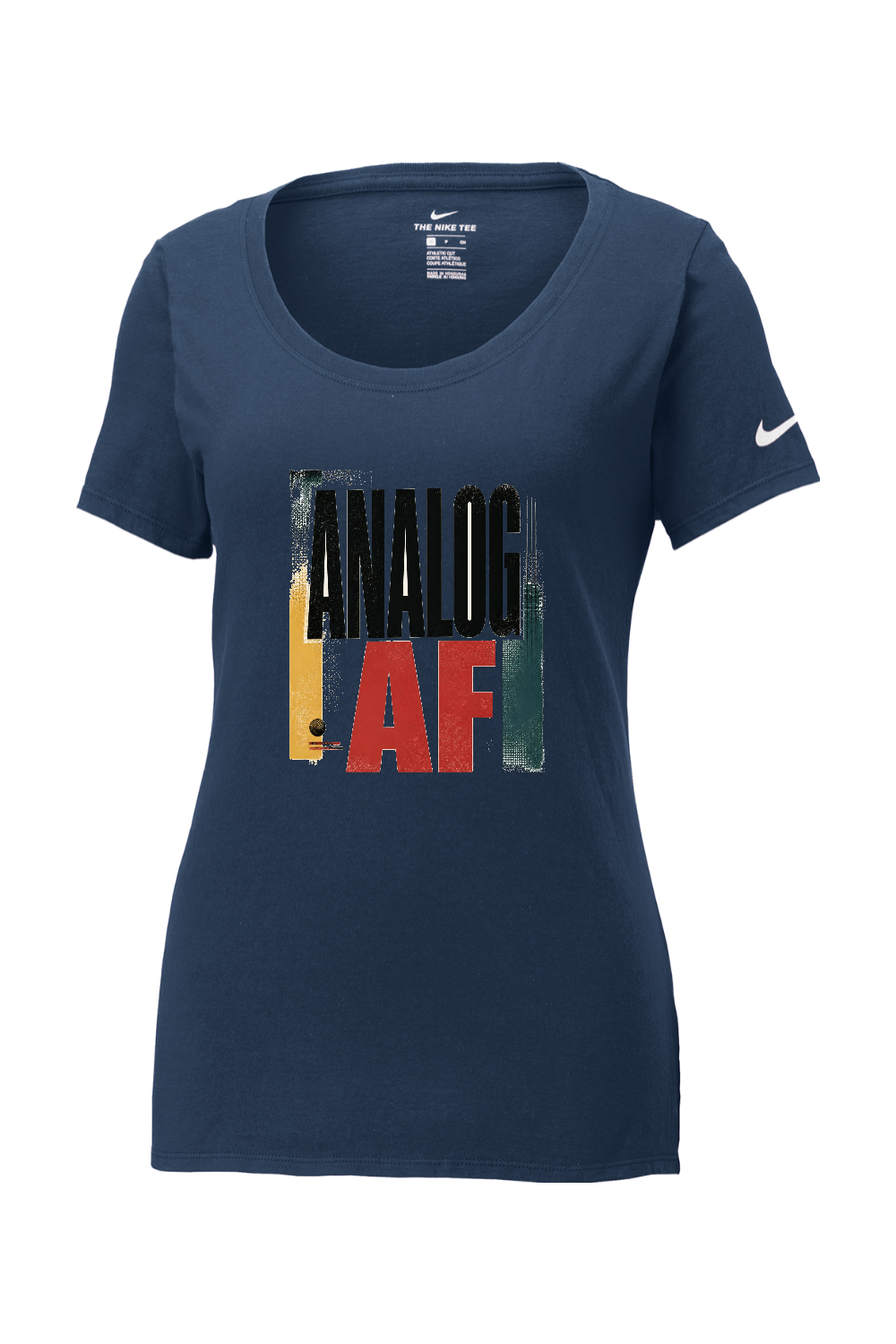 Nike Ladies Core Cotton Scoop Neck Tee: Analog AF