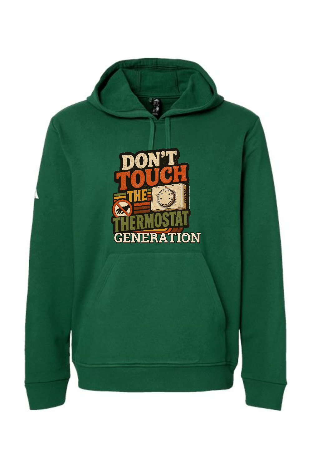 Adidas Fleece Hooded Sweatshirt: Don't Touch the Thermostat Generation