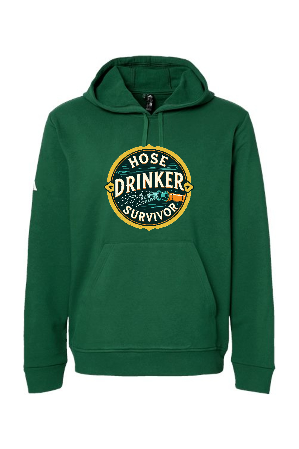 Adidas Fleece Hooded Sweatshirt: Hose Drinker Survivor