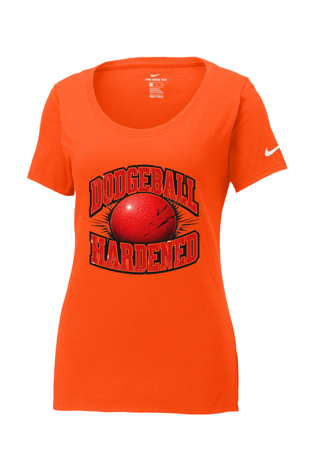 Nike Ladies Core Cotton Scoop Neck Tee: Dodgeball Hardened