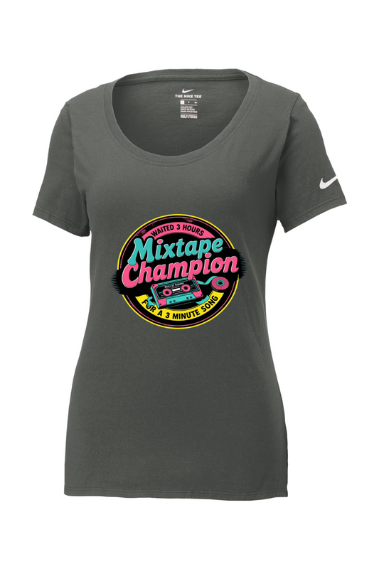Nike Women's Cotton T-Shirt - MixTape Champion