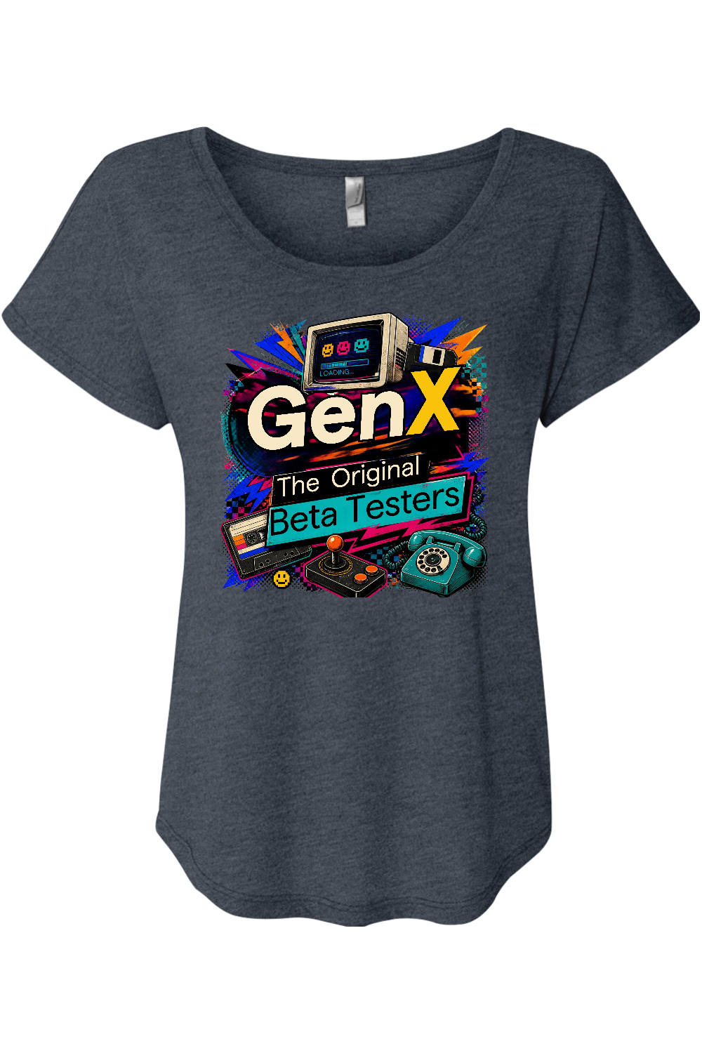 Gen X The Original Beta Testers Women's Triblend Dolman Tee