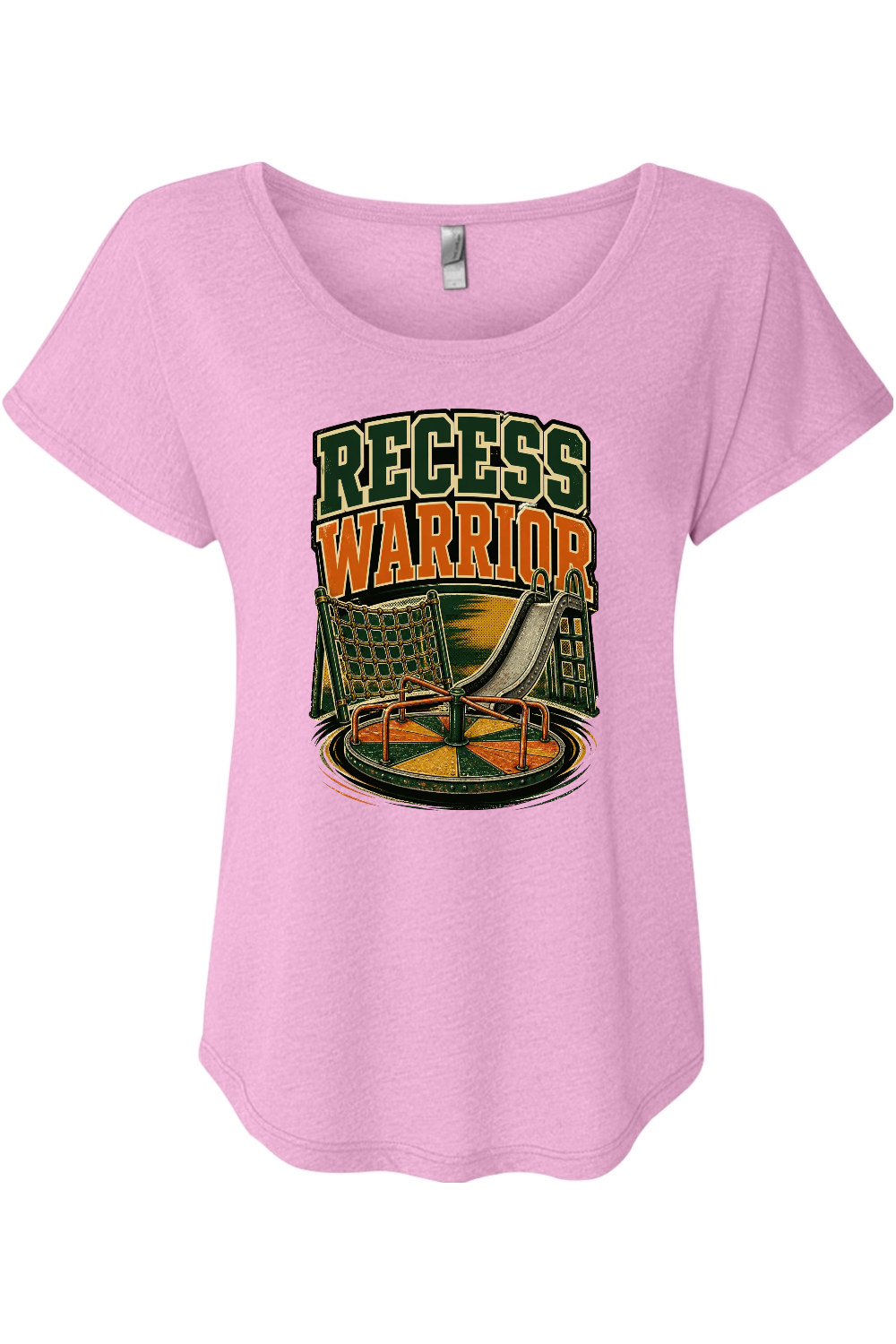 Recess Warrior Women's Triblend Dolman Tee