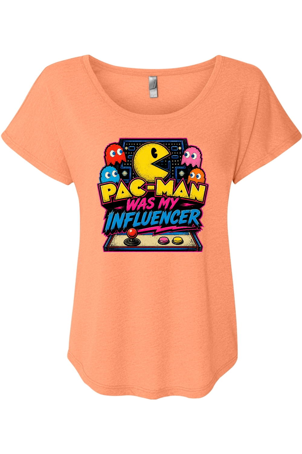 Pac-Man Was My Influencer Women's Triblend Dolman Tee