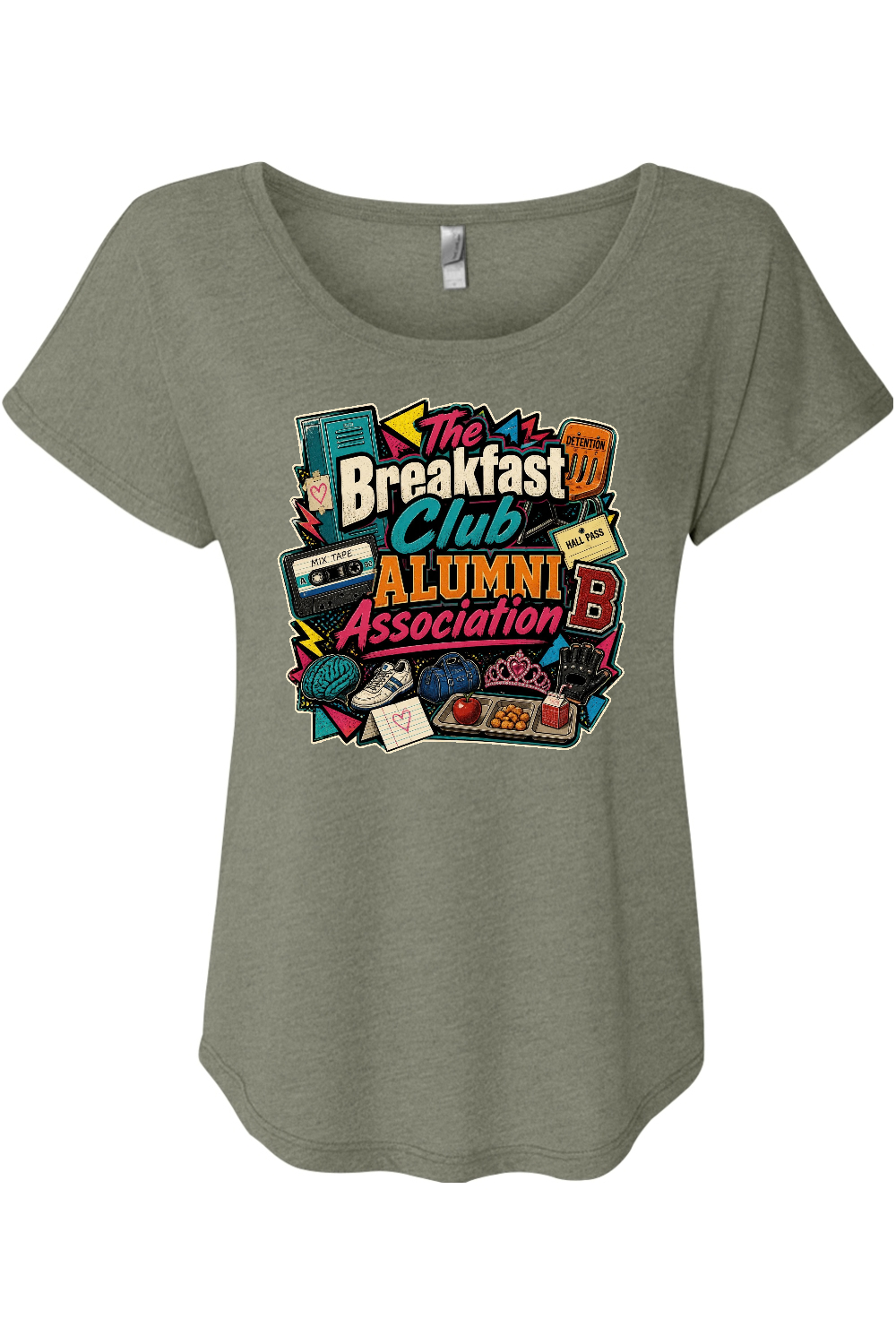 The Breakfast Club Alumni Association Women's Triblend Dolman Tee