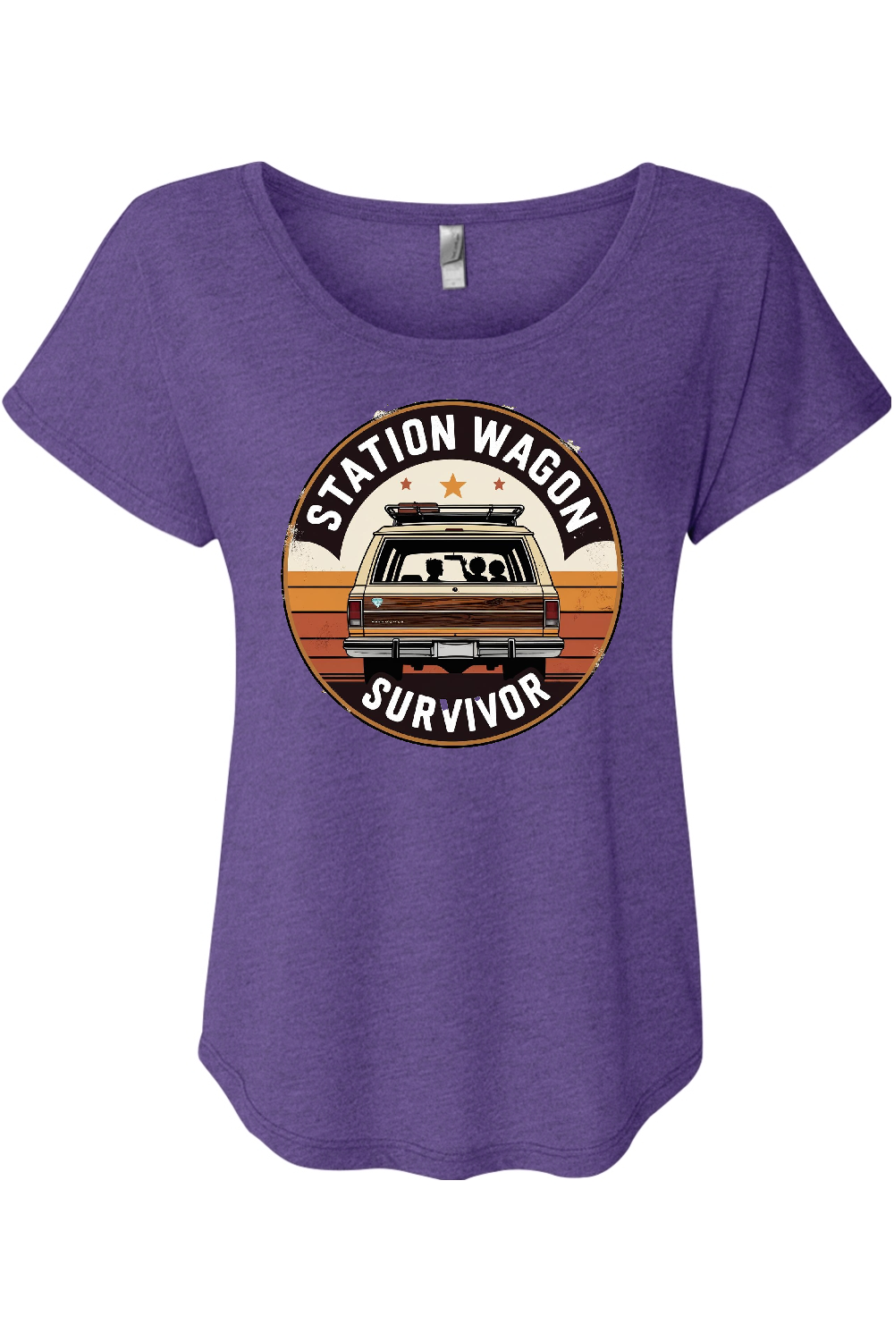 Station Wagon Survivor Women's Triblend Dolman Tee