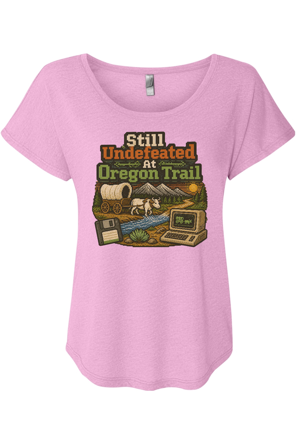 Still Undefeated At Oregon Trail Women's Triblend Dolman Tee