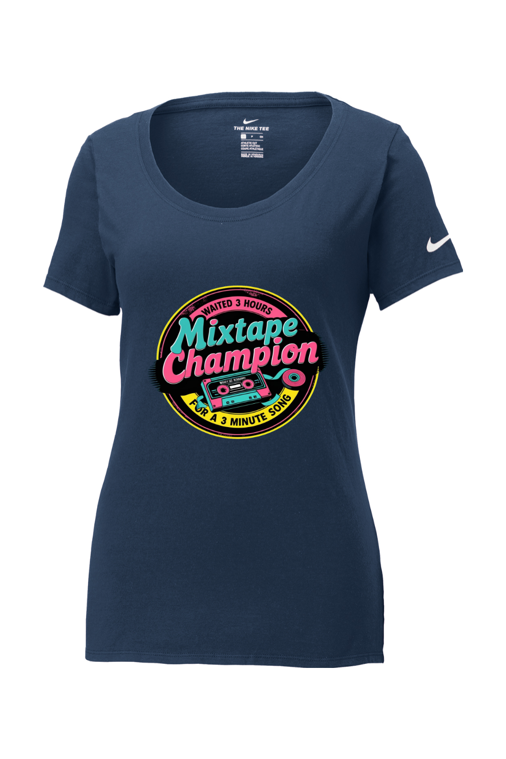 Nike Women's Cotton T-Shirt - MixTape Champion