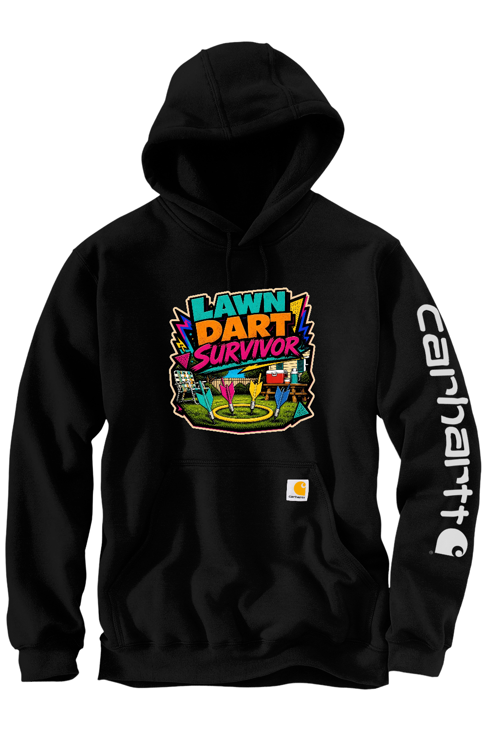 Carhartt Midweight Hooded Sweatshirt: Lawn Dart Survivor