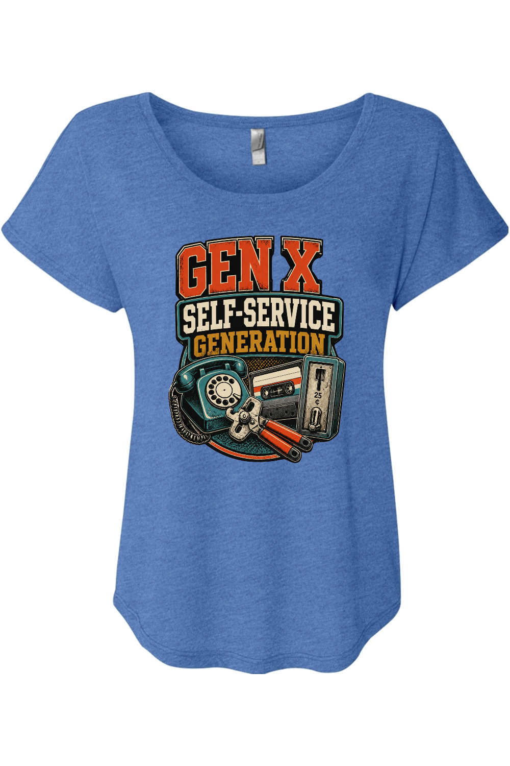 GEN X Self Service Generation Women's Triblend Dolman Tee