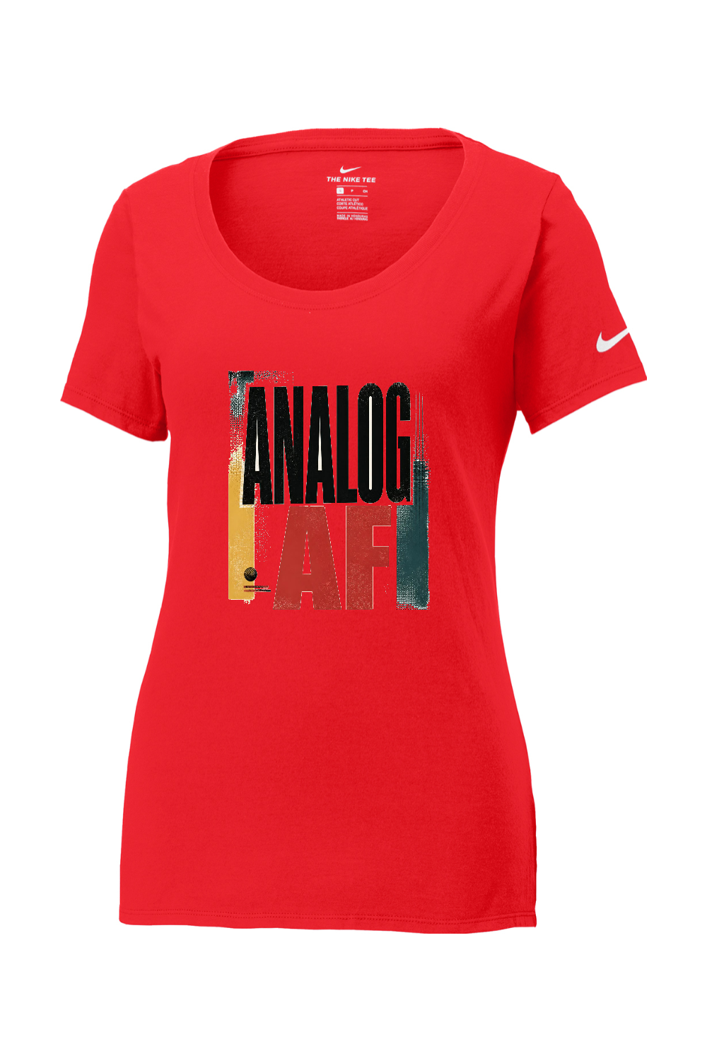 Nike Ladies Core Cotton Scoop Neck Tee: Analog AF