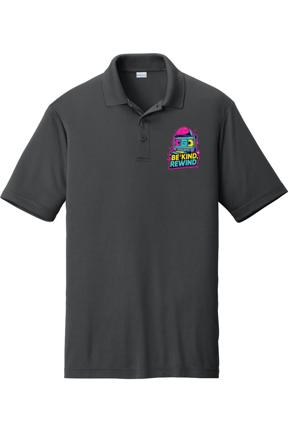Moisture-Wicking Polo - Be Kind Rewind