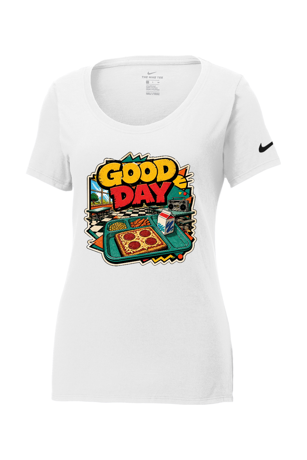 Nike Ladies Core Cotton Scoop Neck Tee: GOOD DAY