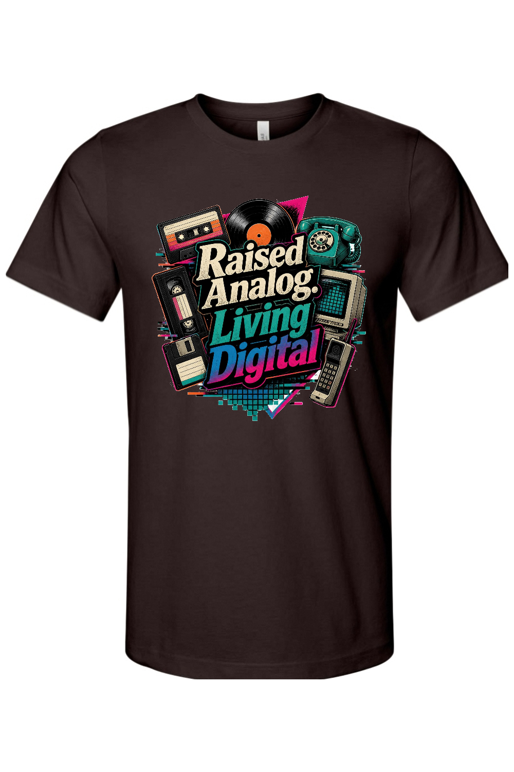 Raised Analog. Living Digital Gen X Edition Tee