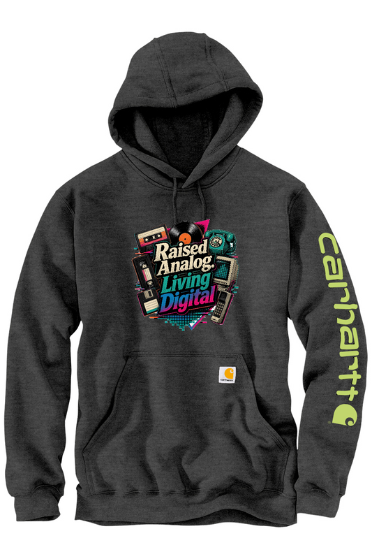 Carhartt Midweight Hooded Sweatshirt: Raised Analog. Living Digital
