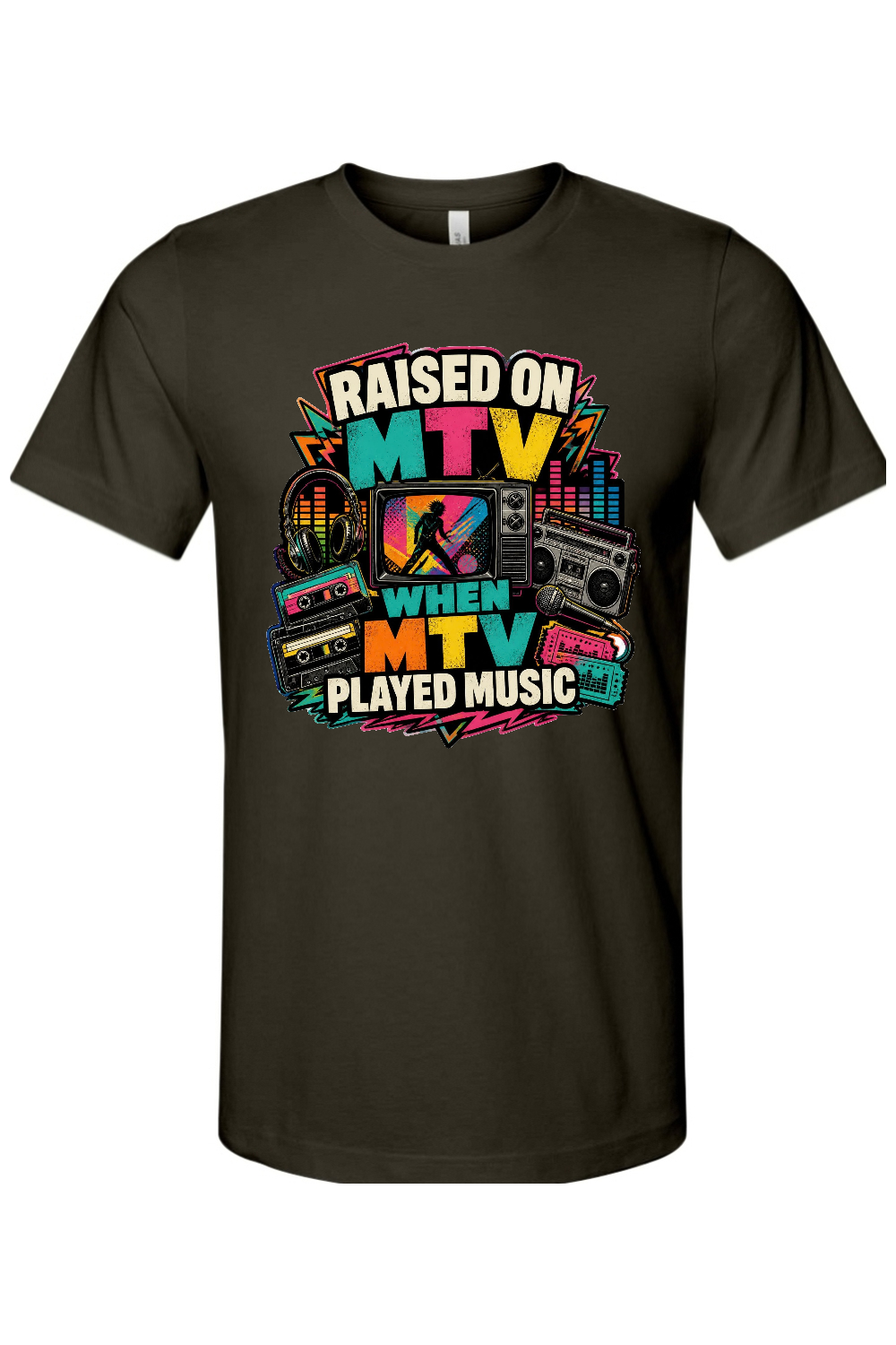 RAISED ON MTV WHEN MTV PLAYED MUSIC Gen X Edition Tee