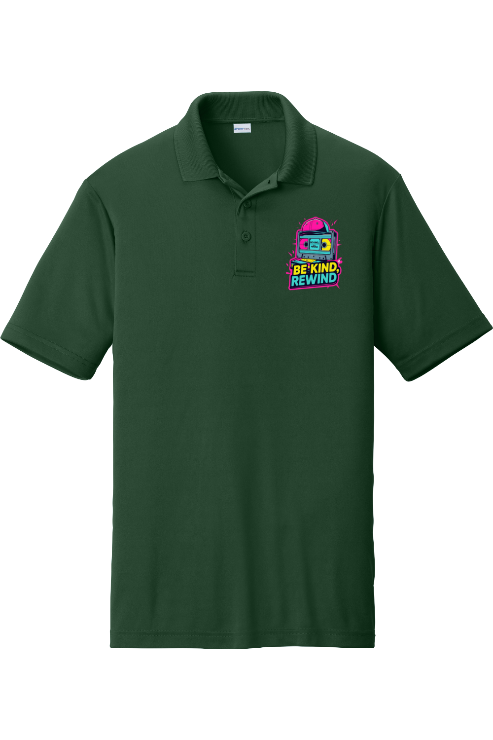Moisture-Wicking Polo - Be Kind Rewind