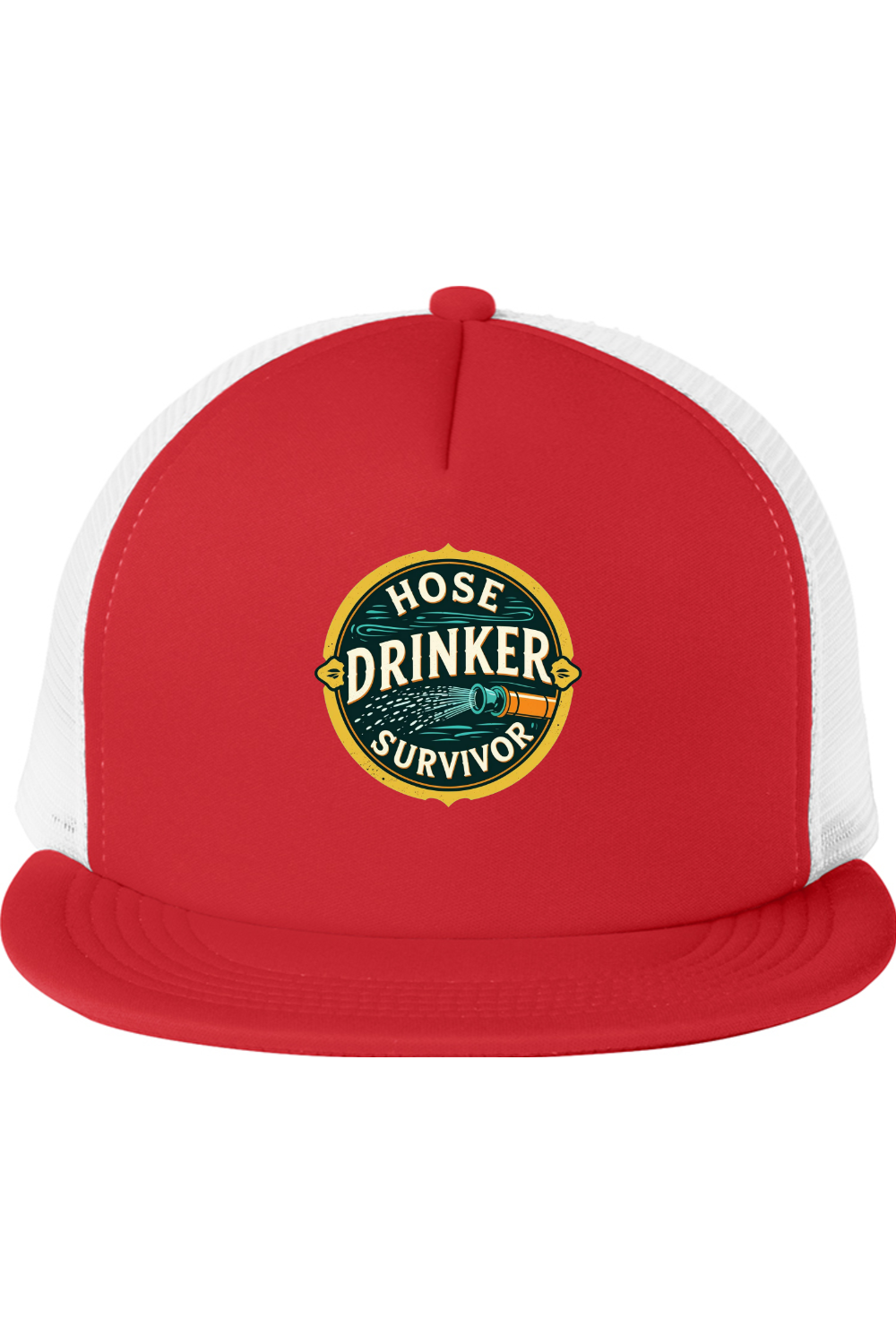 Trucker Style Snapback Cap with Hose Drinker Survivor