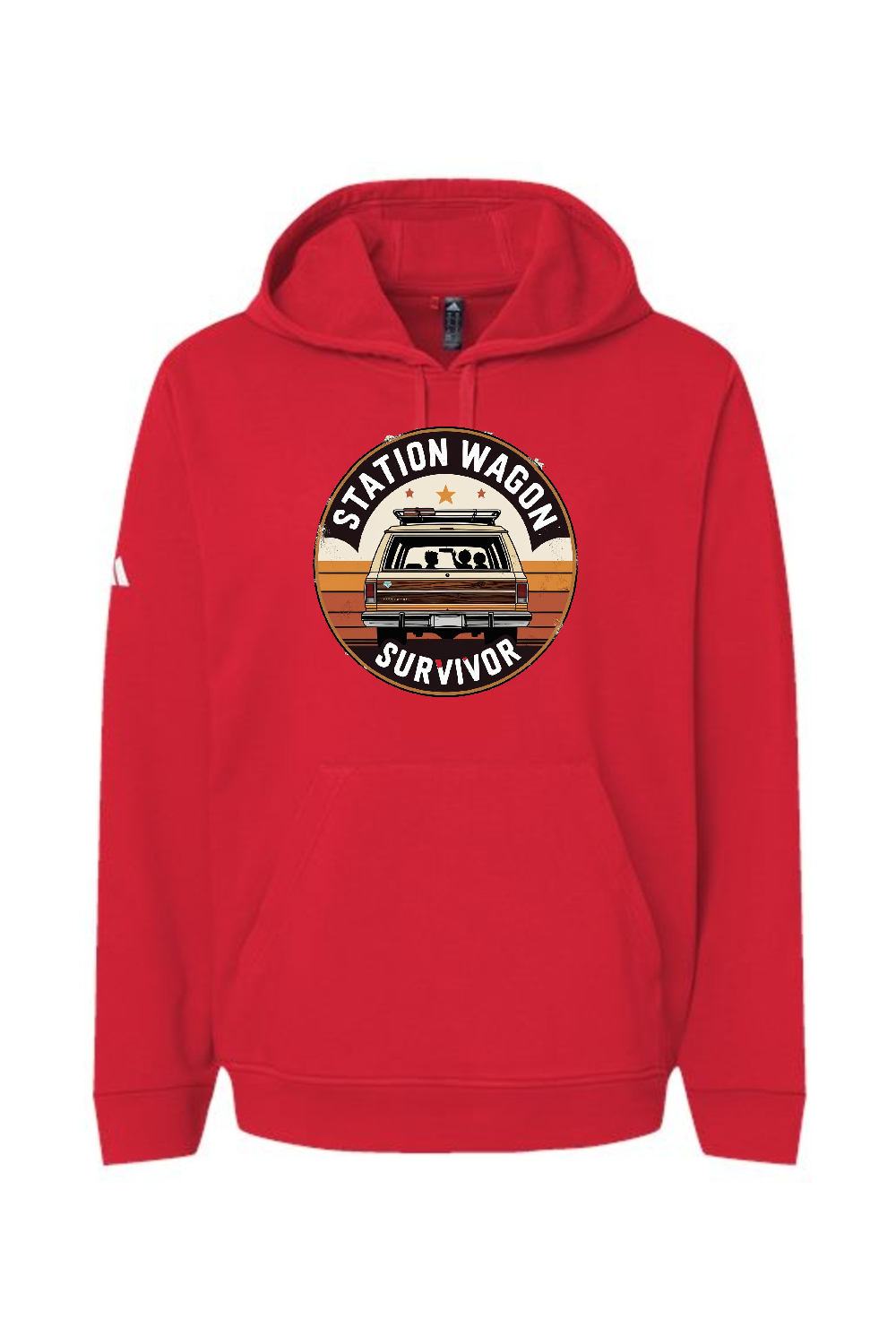 Adidas Fleece Hooded Sweatshirt: Station Wagon Survivor