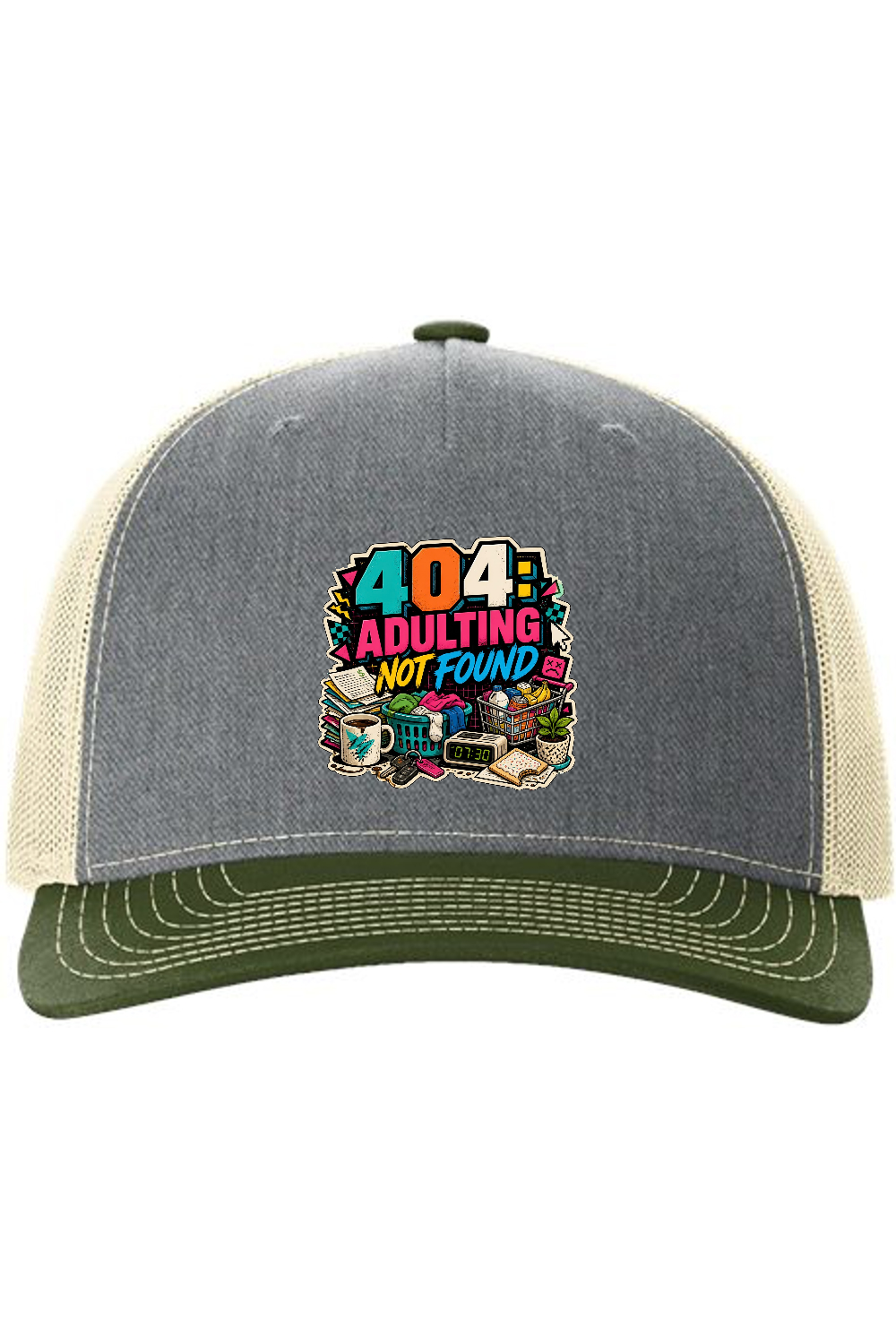 Richardson Trucker Cap: 404 Adulting Not Found
