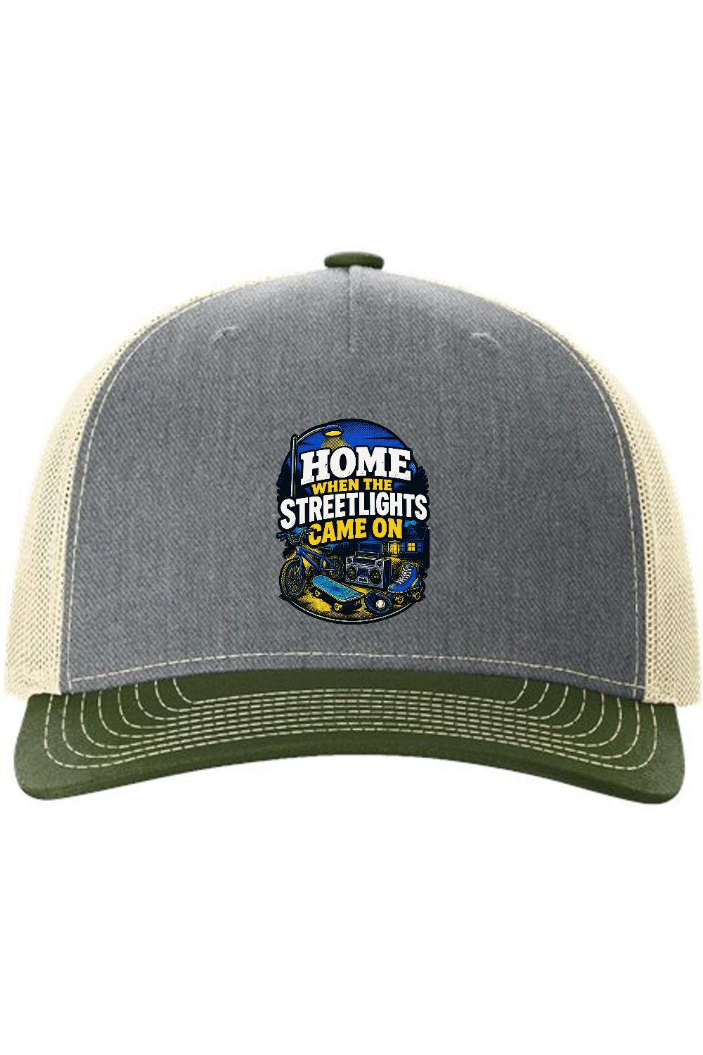 Richardson Trucker Cap: Home When The Streetlights Came On